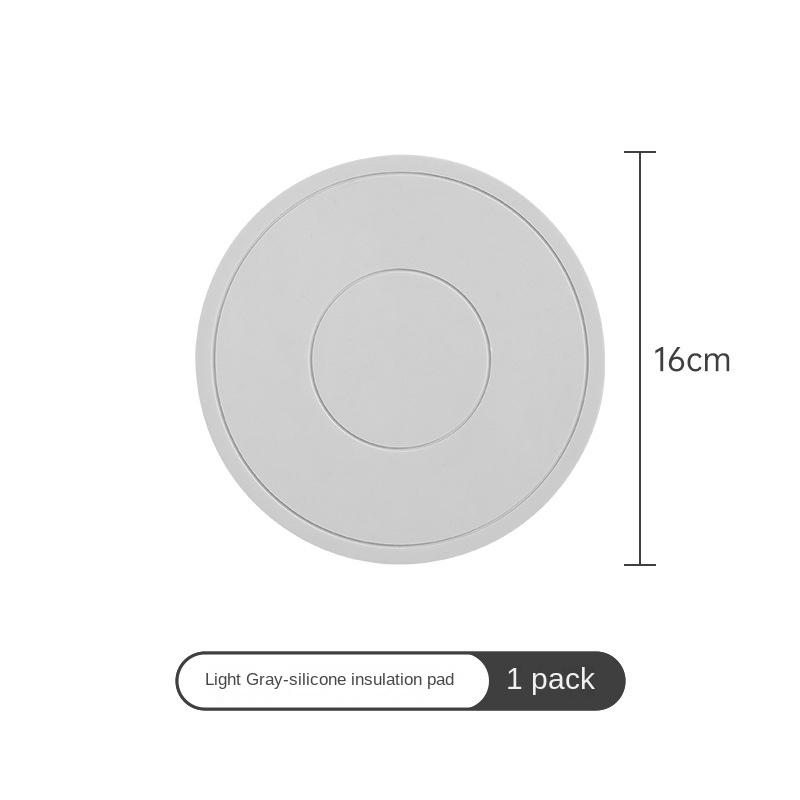 High Temperature Resistant Thickened Silicone Coaster Round Microwave Oven Mat Silicone Mat Placemat Heat Insulation Mat