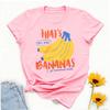 Unisex Thats Bananas Cartoon Fruit Letter Print T Shirt Crew Neck Short Sleeve Cotton Cute Y2k Casual Daily Holiday Summer Tops