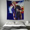 Johnny Hallyday Legend Music Tapestry Background Cloth Fashion Print Homestay Soft Decoration Tapestry Soft Wall Decoration