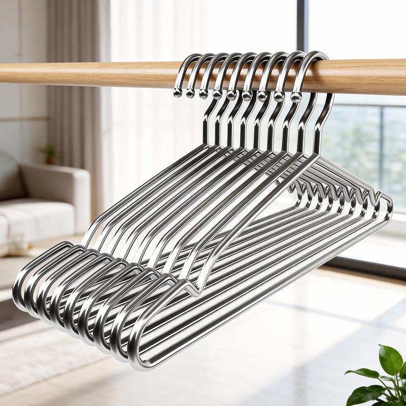 304 stainless steel clothes drying rack household hanging clothes drying rack bold and thickened cool clothes drying hook extra thick support baby