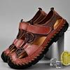 Spring New Sandals Men's Hand-sewn Foreign Trade Casual Men's Shoes Outdoor Breathable Men's Large Size Beach Shoes