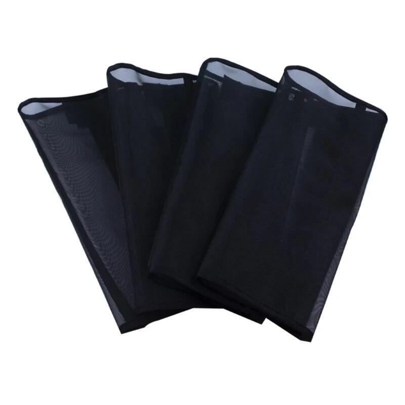 

Свободные леггинсы Horse Fly Дышащие, устойчивые к разрыву защитные приспособления для ног из тонкой сетки Удобные ботинки для мух, набор из 4 шт. 4Pcs чёрный