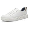 Fashion Men's Genuine Casual Shoes Handmade Leather Black Business Shoes for Men Comfort Classic White Luxury Shoes Mocasines Hombre