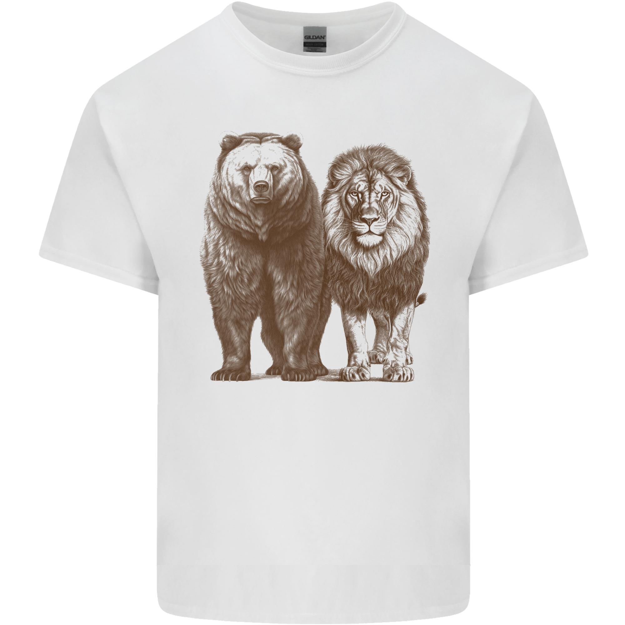 A Grizzly Bear and a Lion Unisexs Light Cotton TShirt S