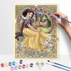 Disney Snow White Oil Paint by Numbers Painting Kit Handmade Diy Home Decoration Gift. 86 Characters