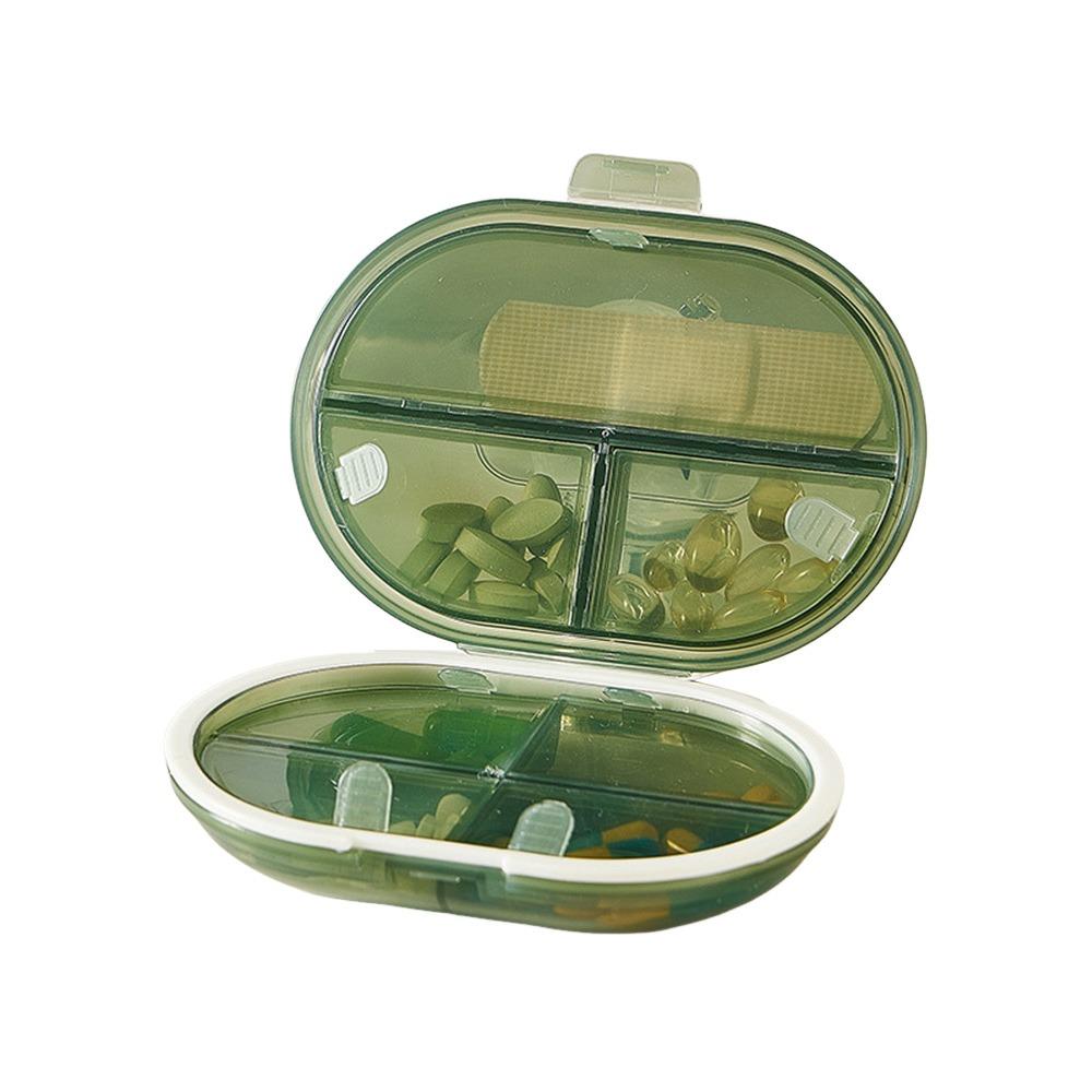 Прозрачная семидневная таблетница 7 отделений Влагозащищенный диспенсер для таблеток Герметично закрывающаяся крышкой Еженедельные дорожные футляры для таблеток для дома и путешествий