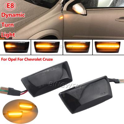 2 Stück Für Opel Insignia Astra H Zafira B Corsa D Für Chevrolet Cruze LED Dynamische Seitenmarkierungsleuchte Blinker Leuchte Sequenzieller Blinker