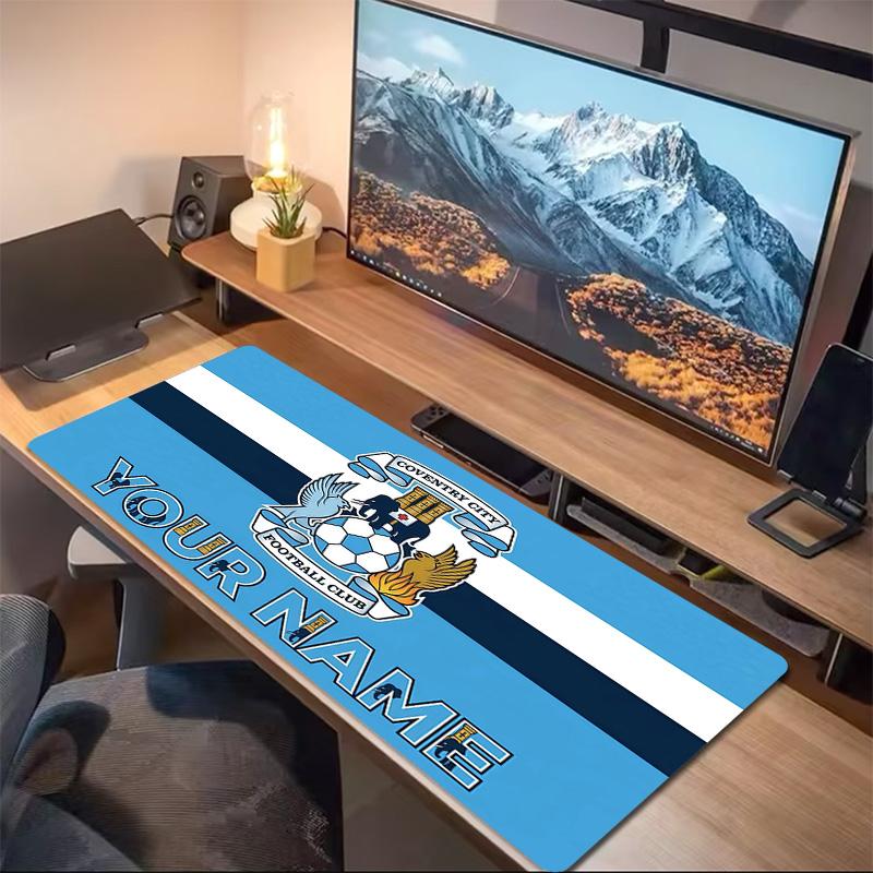 Coventry City Football Club Print Cushion Non-slip Laptop Tablet Big Mousepad XXL Mat Mini PC Playmat With Lock edge