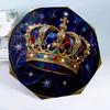 Royal Crown Emblem 8-Frame for Travel, Camping, Casual Lightweight Portable Umbrella, Essential for Every Family Holidays Birthday Gift