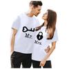 Men Valentine's Day Heart Printed Short Sleeve Tops Blouse T-Shirt
