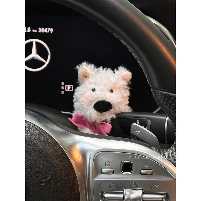 

Декор салона автомобиля Wuling Bingo: Милая плюшевая кукла Вест-хайленд-уайт-терьер для дам Standard