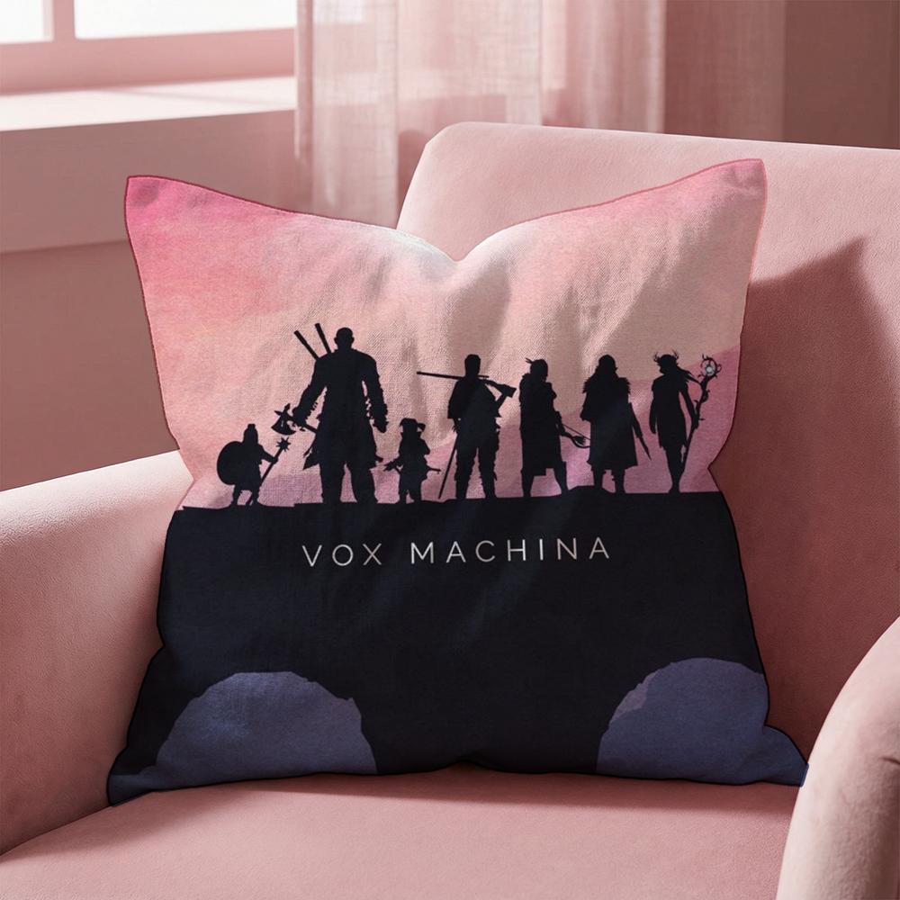 The Legend V-vox Machina Cushion Cover Multi-Scene Pillow Cover for Home & Car - Reversible, Soft & Durable for Daily Use