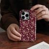 Retro Floral Pattern 2-in-1 Phone Case Suitable for iPhone 17 16 15 14 13 12 11 Pro/Max/Plus Anti Drop and Shockproof Back Cover