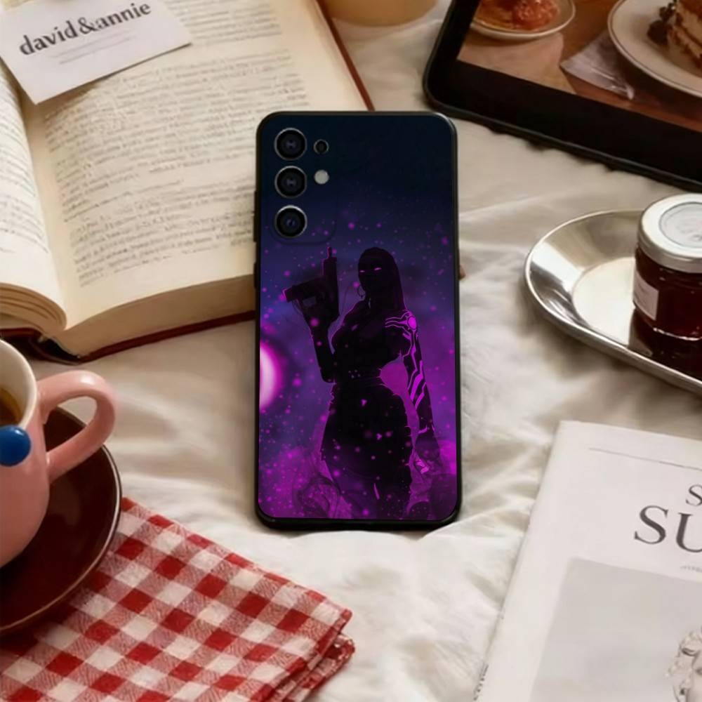 Reyna Valorant Handyhülle Weich Schwarz Für Samsung S25,S24,S21,S22,S23,S30,Ultra,S20,Plus,Fe,Lite
