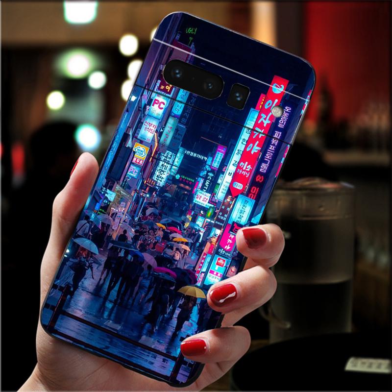 

Phone Case For Google Pixel 10 Pro XL 9 Pro XL 8 7 6 Pro 9A 8A 7A 6A Pixel 8 7 6 5 Japan Korea City Breaks Travel Art Google Pixel 6 Pro