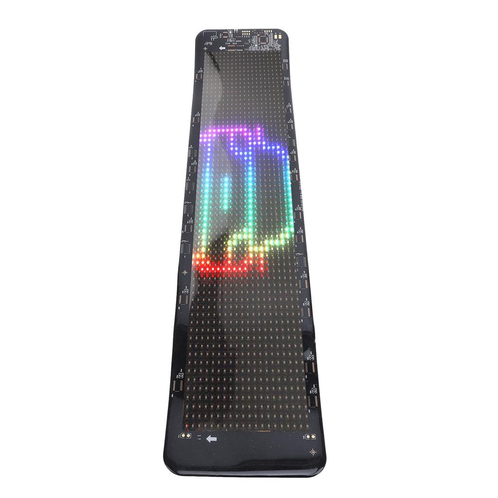 LED-bilskylt Bluetooth-styrning Anpassad text Mönster Animation USB 5V Flexibel Programmerbar LED-rullande skylt för husbil