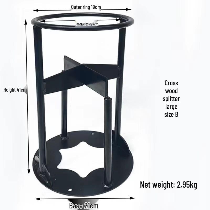 Wandmontierter manueller Holzspalter: Outdoor Camping Brennholz Spaltwerkzeug