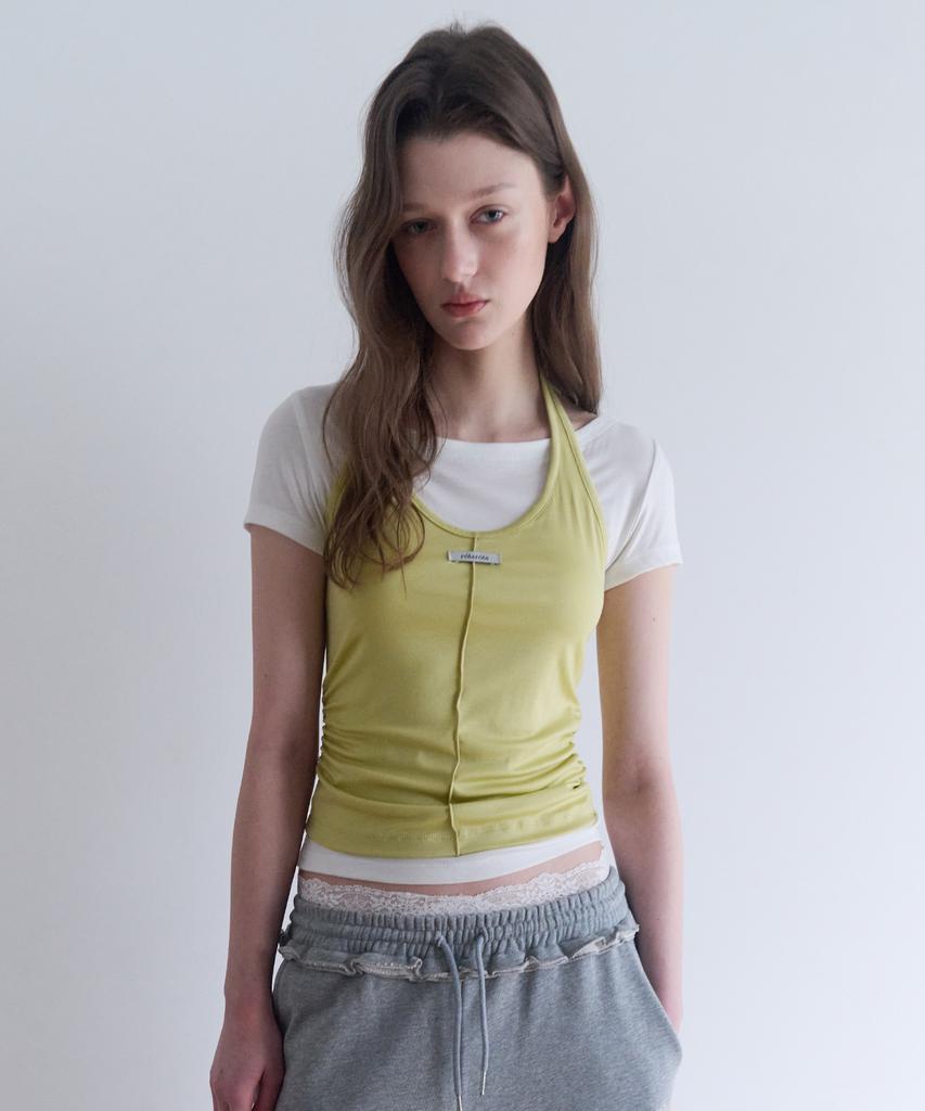 ROLAROLA Halter Layerd T-Shirt Set Ye+Iv