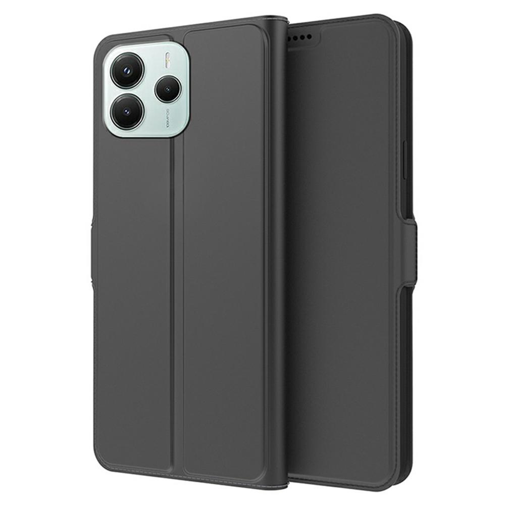 For Xiaomi Redmi Note 14 4G (163.25x76.55x8.16mm) Case Shockproof TPU Inner Shell Leather Phone Cover Card Slot