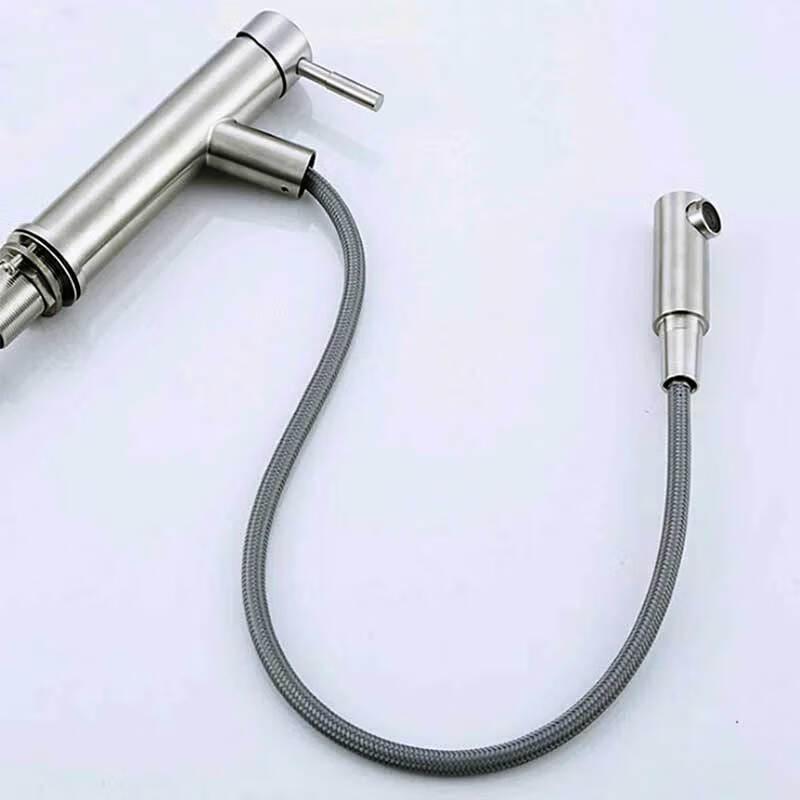 Longdai 304 Stainless Steel Pull-Out Basin Faucet