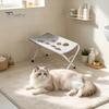 Adjustable Pet Grooming Stand Table with Foldable Stand, Strap, Cat Hammock, 8-Hole Small Dog Tool Washing Station for Bathing, Nail Trimming of Dogs