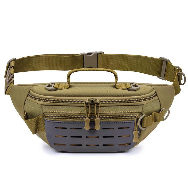 Men's Multifunctional Outdoor Waist Bag - Large Capacity for Running, Fishing, and More