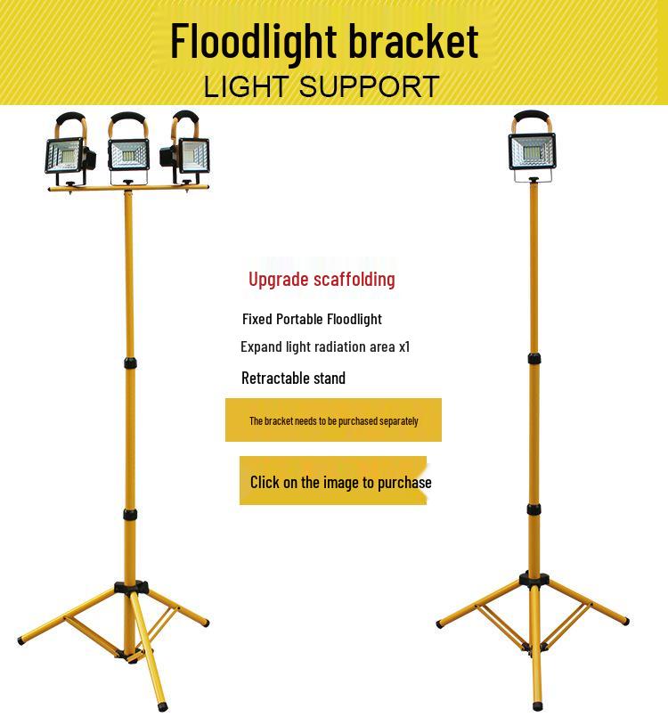 Rechargeable LED Floodlight: Strong Outdoor Emergency Light for Construction, Power Outages, Camping, Handheld Household Use
