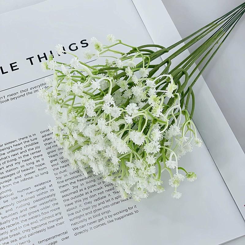 20pcs  Artificial Flowers -  Gypsophila Bouquet with Stems for Home, Office, Garden & Wedding Decor