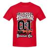 Unisex Dukes Of Hazzard Trendiges T-Shirt Vintage Große Größe Baumwolle Rundhals Ärmel Unisex T-Shirt