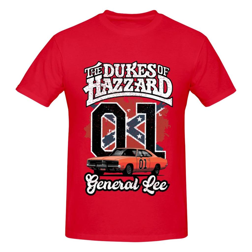 Unisex Dukes Of Hazzard Trendiges T-Shirt Vintage Große Größe Baumwolle Rundhals Ärmel Unisex T-Shirt