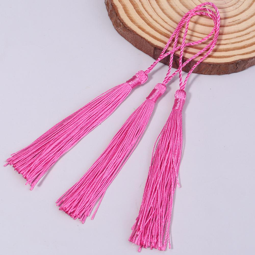 30-100pcs/lot Colorful Polyester Silk Tassel Fringe Cotton Tassels Trim For Sewing Curtains Accessories DIY Bookmark Decoration