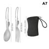 1/2/3/4Pcs Titanium Spoon Spork Ultralight Portable Cutlery Foldable Handlle Tableware For Outdoor Camping
