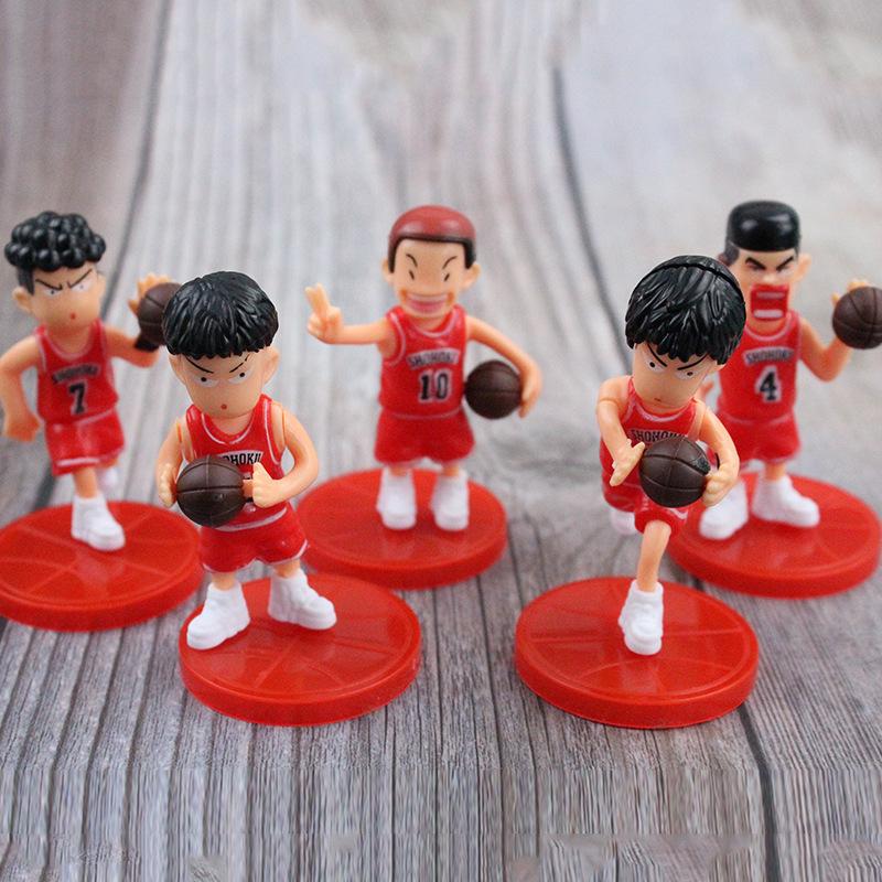 

SLAM DUNK 5 red clothes and white clothes, Liuchuan maple, Sakuragi flower road, Akagi Gangxian, doll, bagged figure.