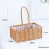 Handheld Woven Rattan Basket: Ideal for Flowers, Fruit, Gifts, Storage, and Souvenirs - Perfect for Flower Shops and Children's Day Celebrations.
