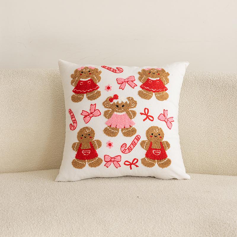 

Новая Рождественская наволочка Полотенце Вышитая Подушка без наполнителя Подушка для дивана в гостиной Прикроватная подушка Single pillowcase without core