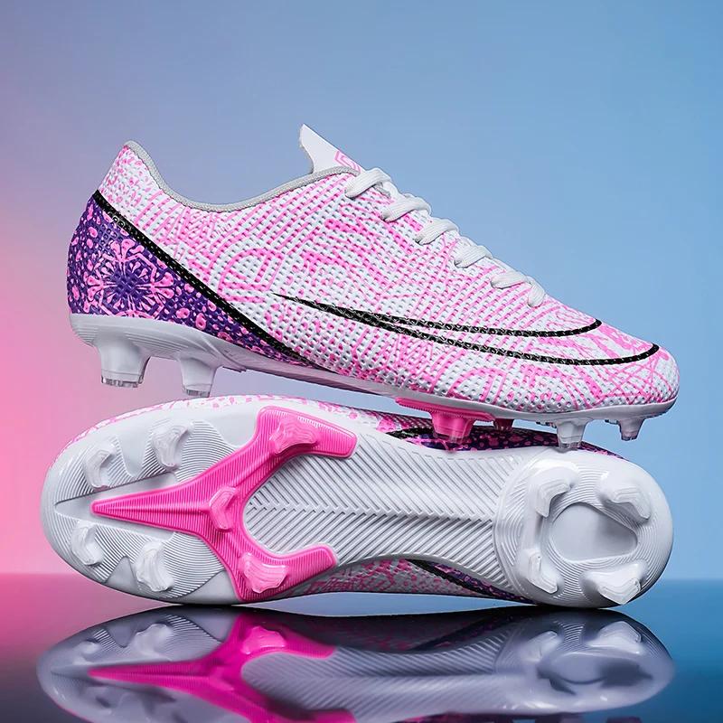 Yeni Erkek Futbol Ayakkabıları Kramponlu Uzun Çivili Antrenman Nefes Alabilen Spor Ayakkabıları Salon Futbol Ayakkabıları Dropshipping Sıcak Satış Ultra Hafif