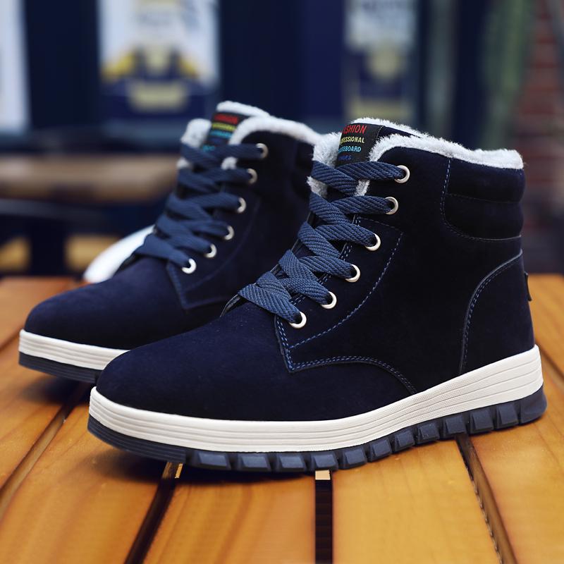 Comfortable Designer Winter Men's Snow Ankle Boots Waterproof Leather Sneakers Men Boots Outdoor Male Boots Footwear Shoes 2024