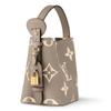 Cow Leather One Shoulder Handbag Women's Elephant Gray M13045