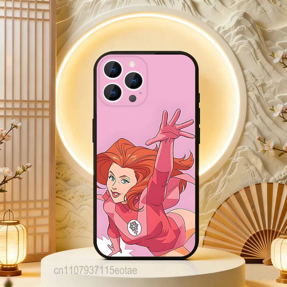Adult animation l-Invincible  For iPhone 12,16,13,14,15,17,11,Pro,Max,Plus,E,Air,Mini TPU Soft to Skin-friendly phone case