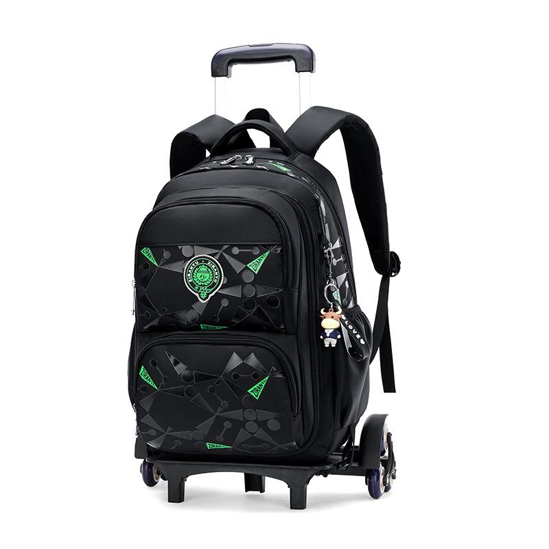 School Trolley Bag Roller Student Backpack 6 Wheels (31*20*46cm)ZRY8002