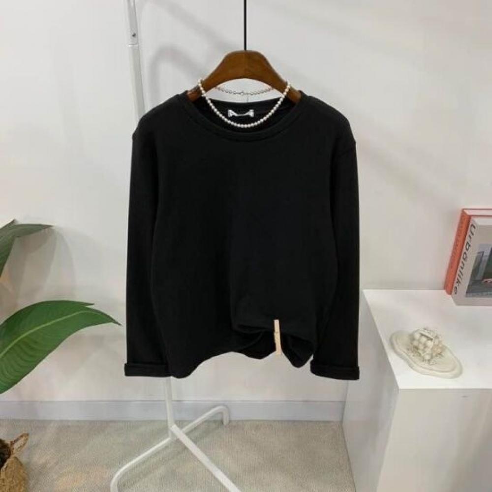 C S In The Room Men S Hwa fleeCe STreTCh baSiC Round neCk Long Sleeve T ShirT 3