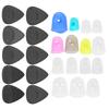 Frosted Guitar Picks Silicone Finger Cots Protector Musical Instrument Accessories