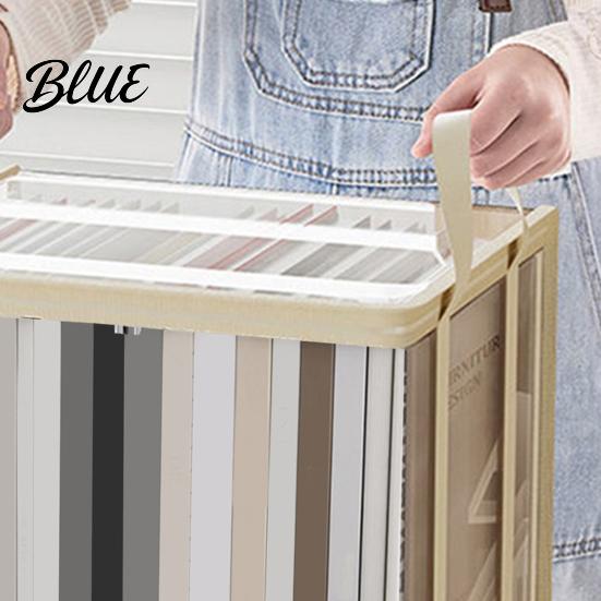 Stationery Storage Bag Clothes Bag Transparent Large Capacity Book Organizer with Zipper And Handle Design Portable for Home Dormitory Visible