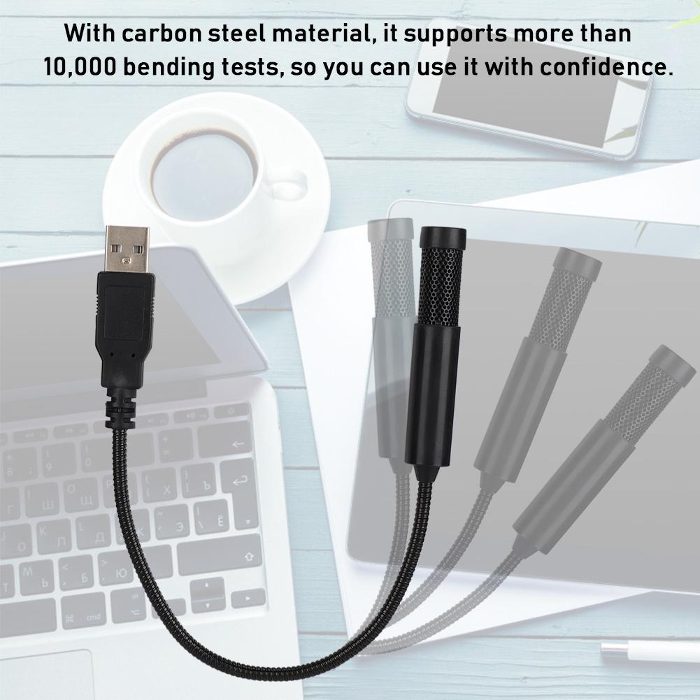 SF558 Kabelgebundenes Dual-Kondensatormikrofon Mini-Aufnahme-Kondensatormikrofon USB-Schnittstelle