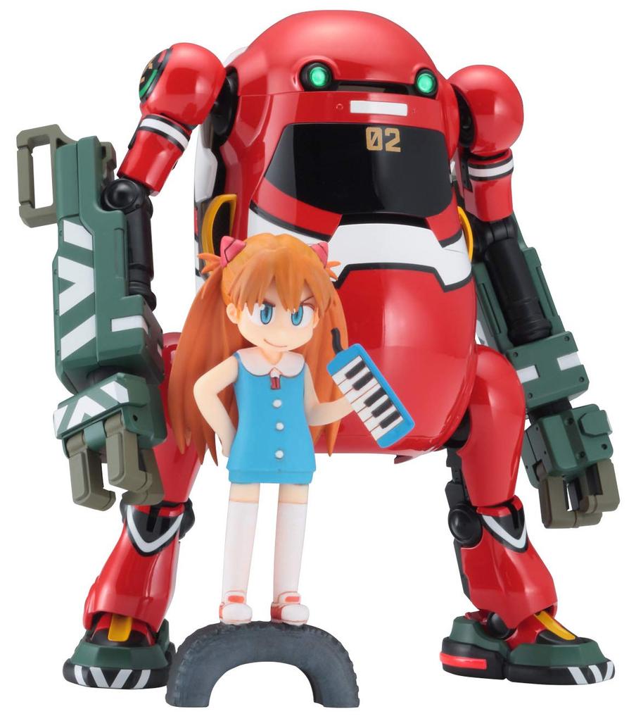 Hasegawa MechatroWeGo Evangelion Collaboration Series Ningoki Shikinami Asuka Langley Scale Plastic Model Kit SP479 Vol.2 (Power Arm) + (Resin Kit)