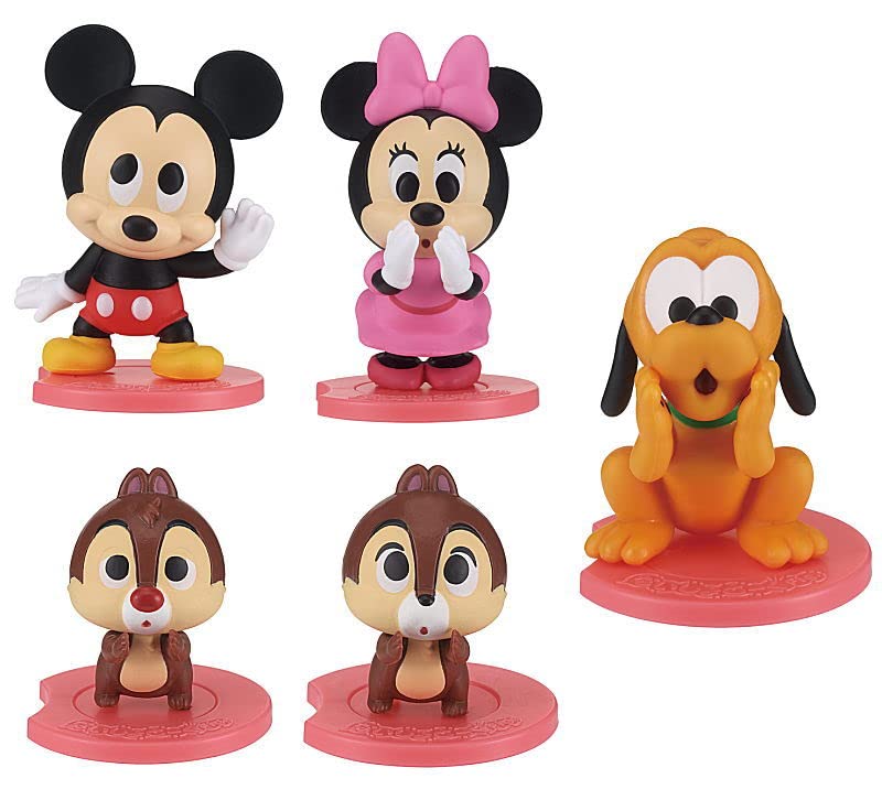 Secret Talk Disney Characters of 5 Gachapon Capsule Toy Fig. [Set (Complete)]