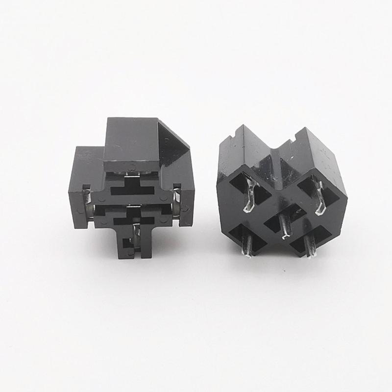 High Temperature Resistant 4/5 Pin PCB Mount Relays Socket 40A Capacity SPDT Relays Socket Connector
