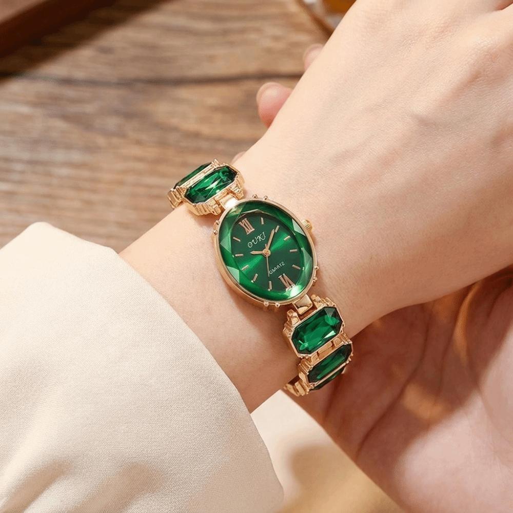 With Adjustable Bracelet Rotundity Shaped Watch Women Wristwatch  Women Girl