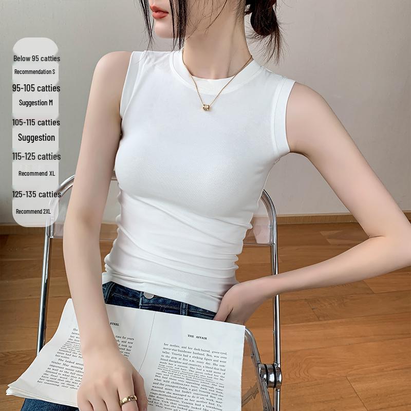 

Women s Y2K Style Modal Spaghetti Strap Tank - Sleeveless Tight-Fit Base Layer for Spring & Autumn 2025 S