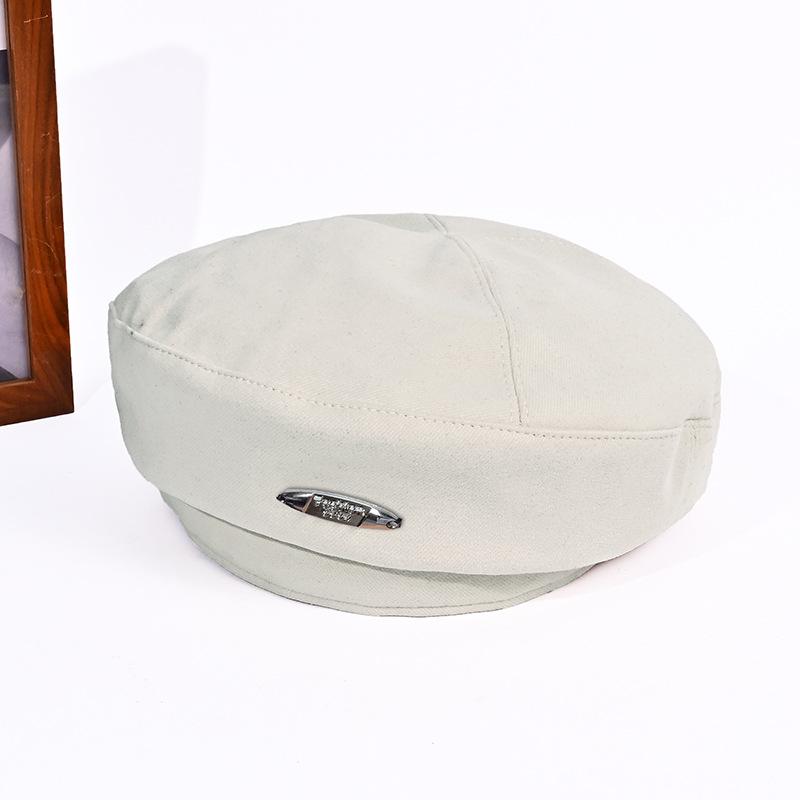 British Retro Beret Autumn and Winter New Versatile Hat for Women Casual Pumpkin Hat Showing Face Little Painter Beret Hat